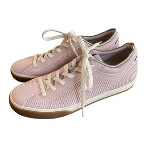 Rothys Lace Up Sneaker Tennis Shoe Knit Lilac Purple  9